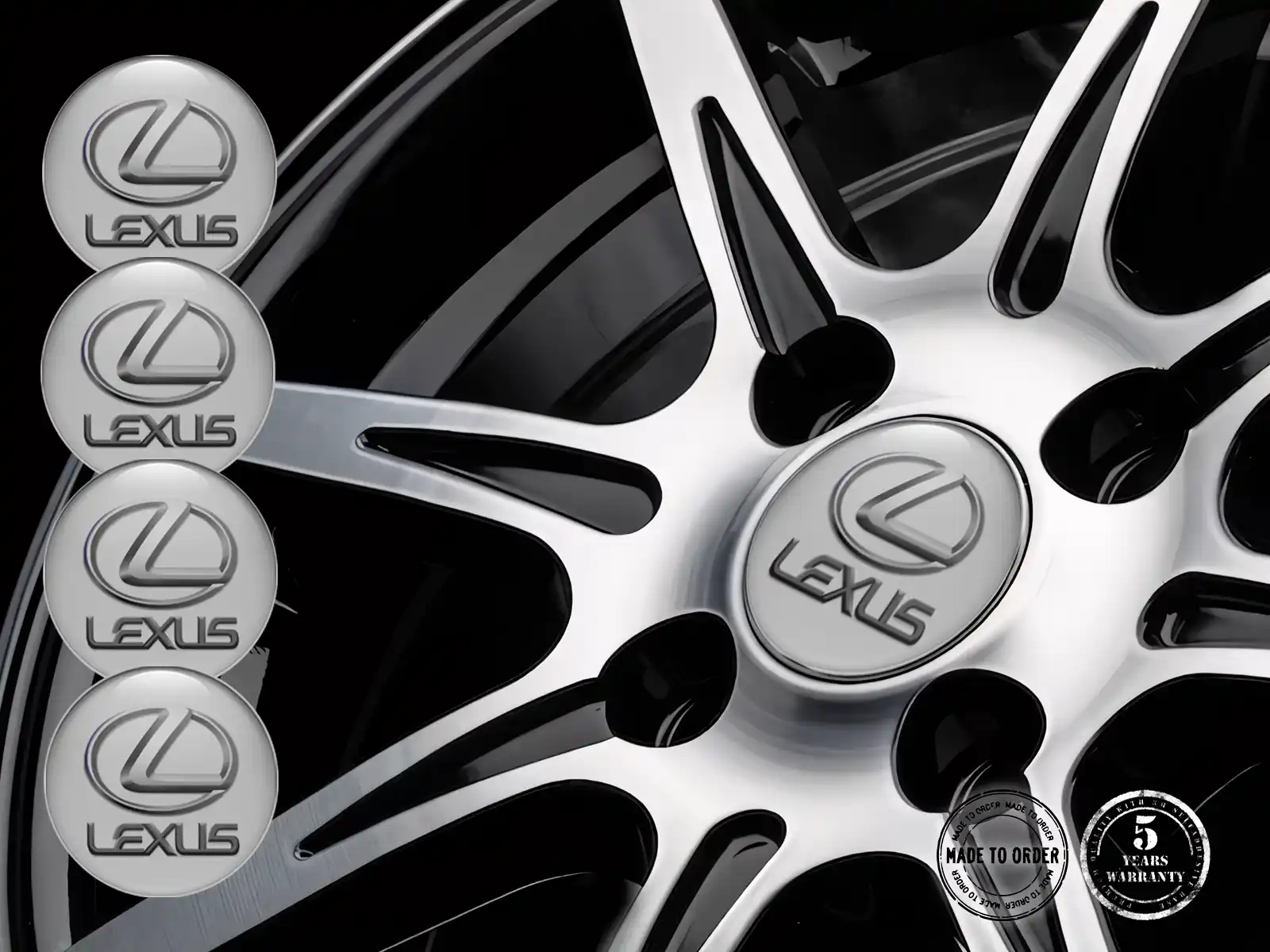 Lexus Calcomanía de Rueda Edición de Cúpula Premium